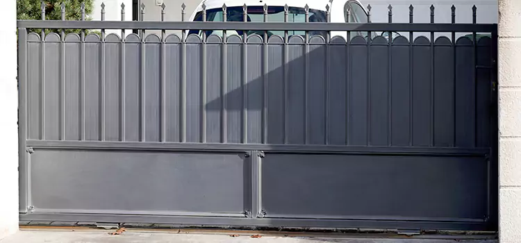 Metal Driveway Gate Installation The Woodlands